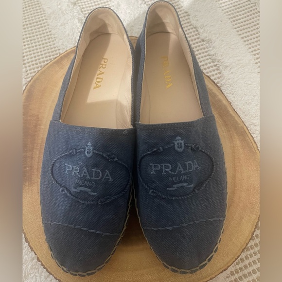 Prada denim espadrille. - Picture 2 of 7